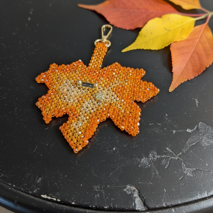 Autumn Glow Crystal Beaded Charm