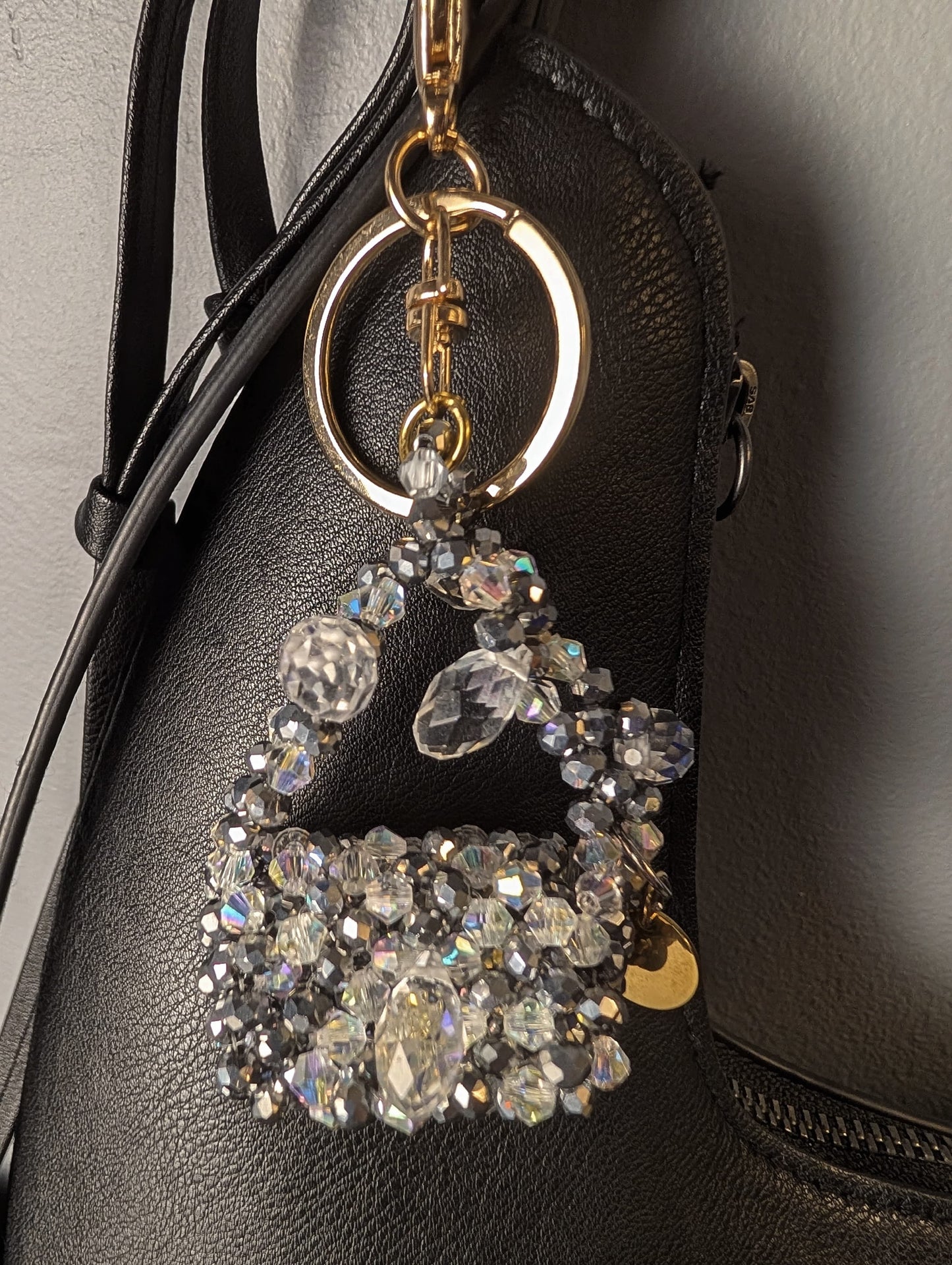 Starlight Crystal Beaded Charm Bag