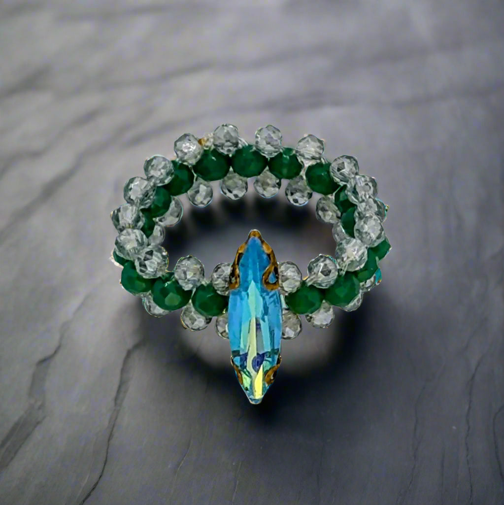 Aura of Nereus Beaded Ring