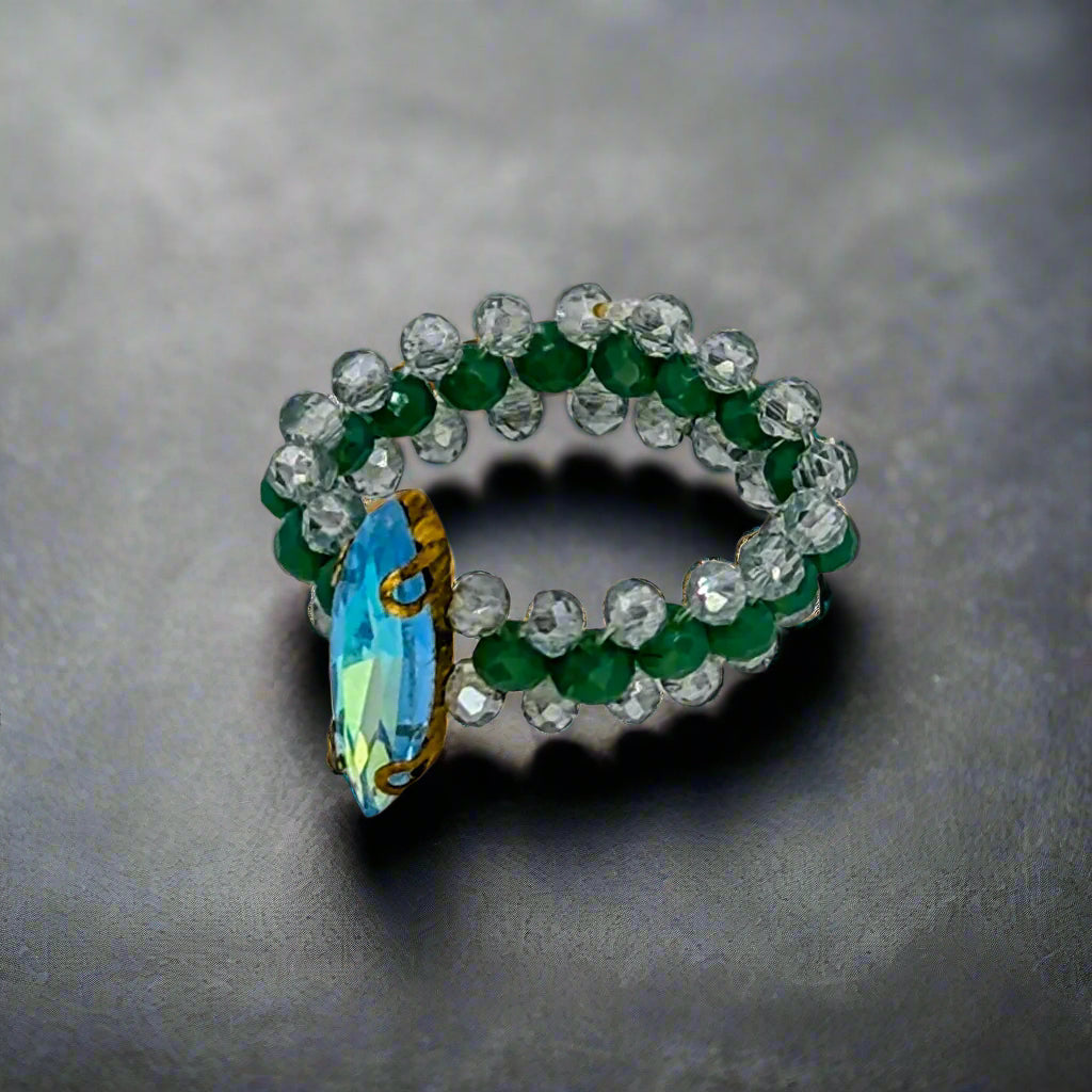 Aura of Nereus Beaded Ring
