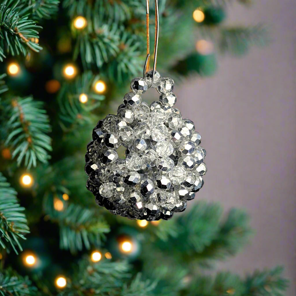 Celestial Star Crystal Beaded Ornament.