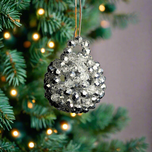 Celestial Star Crystal Beaded Ornament.