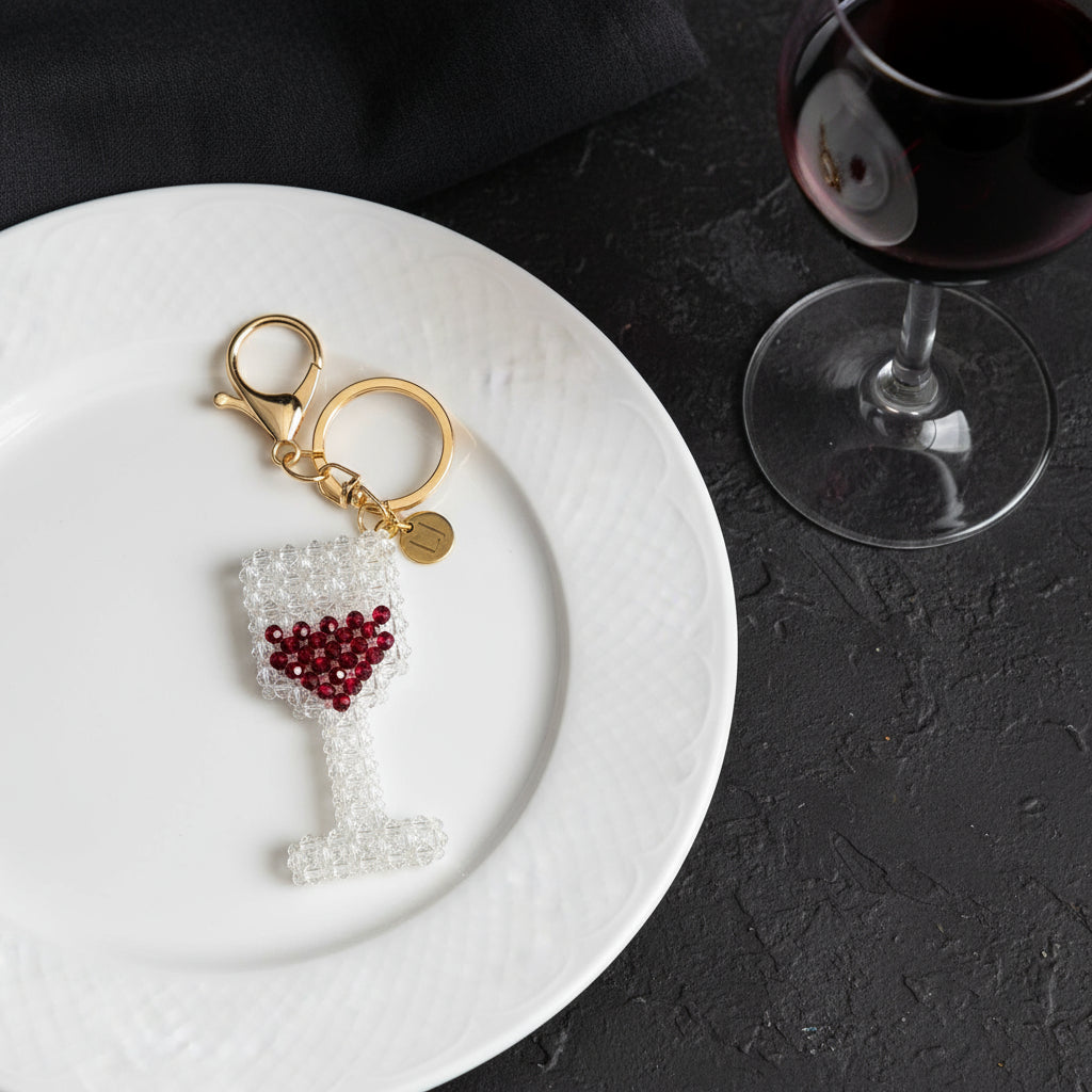 "Red or White?" Wine Glass Charm