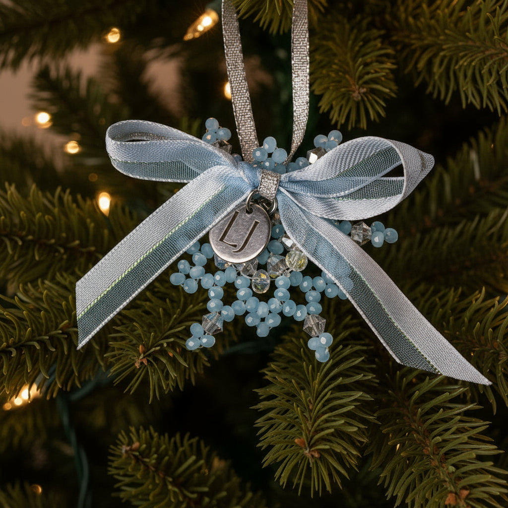 Crystal Beaded Snowflake Ornament