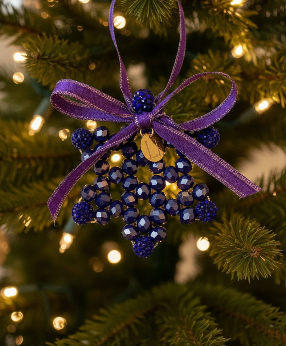 Crystal Beaded Snowflake Ornament