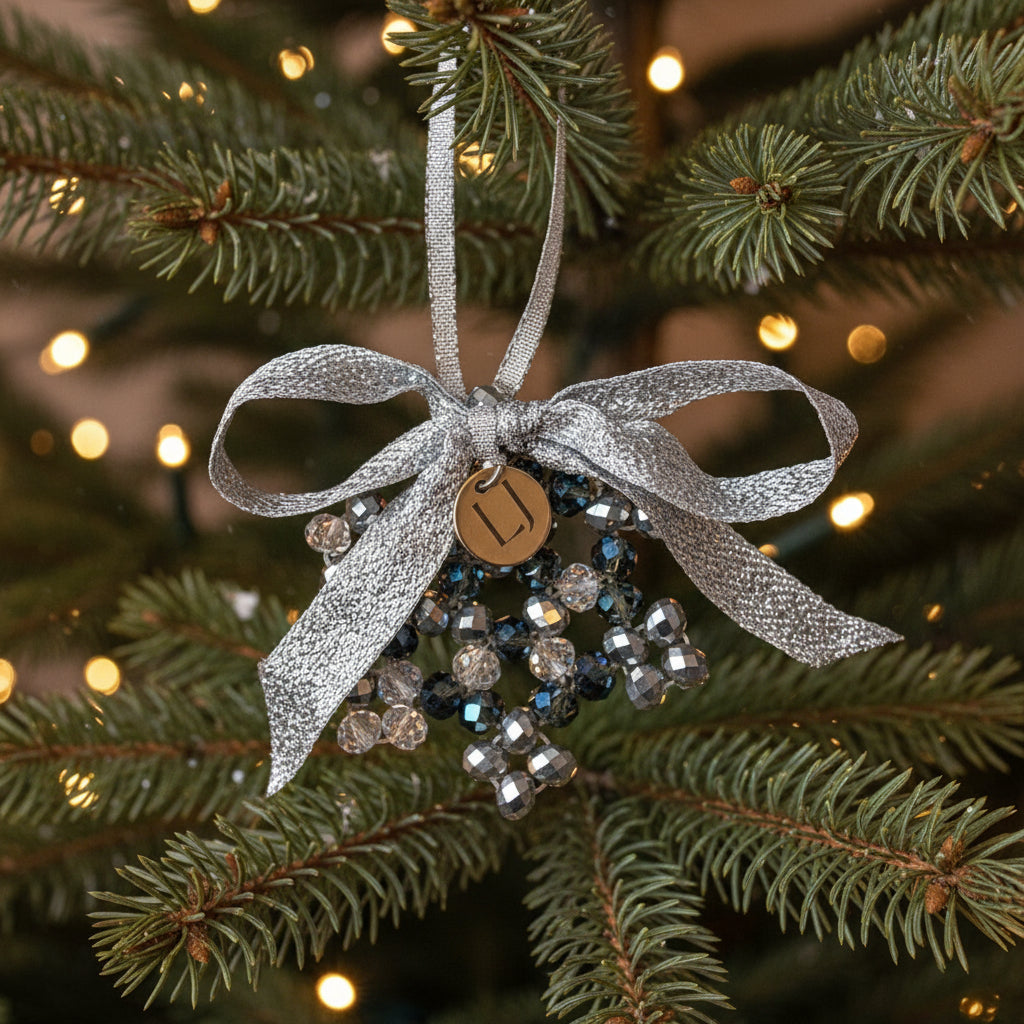 Crystal Beaded Snowflake Ornament