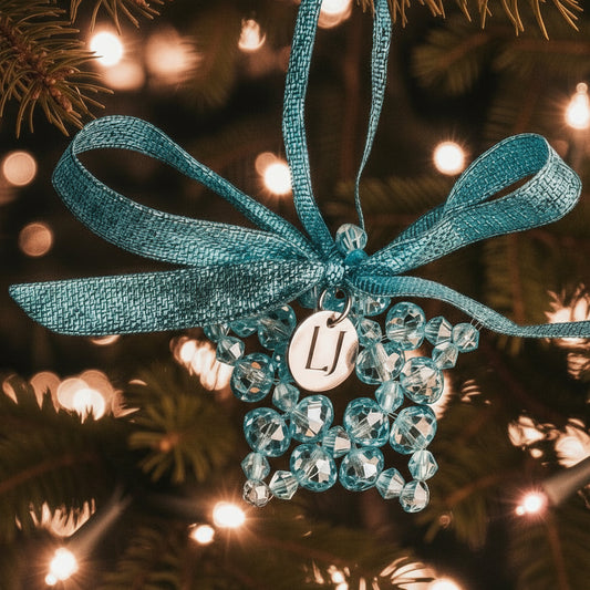 Crystal Beaded Snowflake Ornament