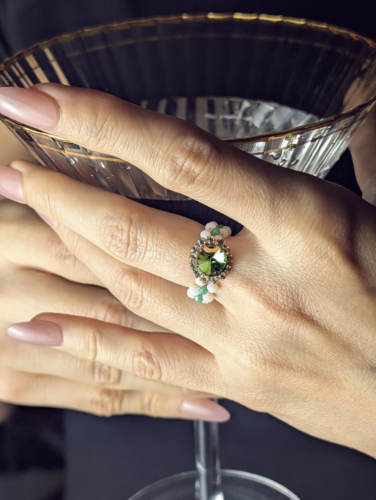 Crystal Beaded Rings