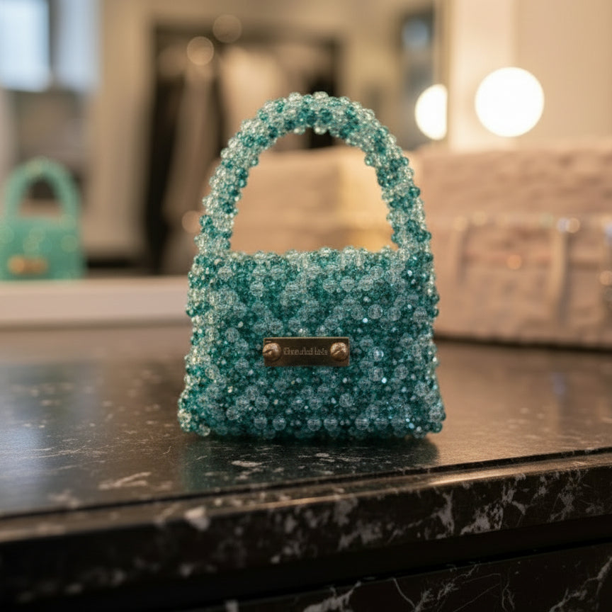 Ocean Hue Mini Crystal Bag