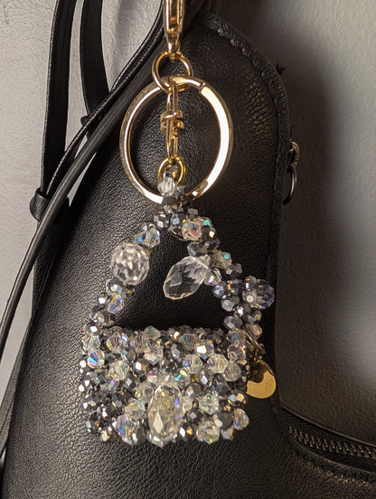 Starlight Crystal Beaded Charm Bag