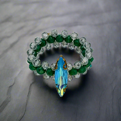 Aura of Nereus Beaded Ring