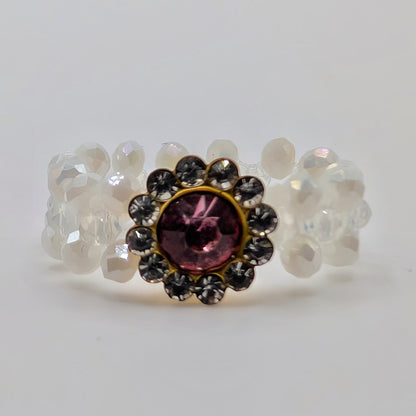 Victorian Rose Beaded Ring