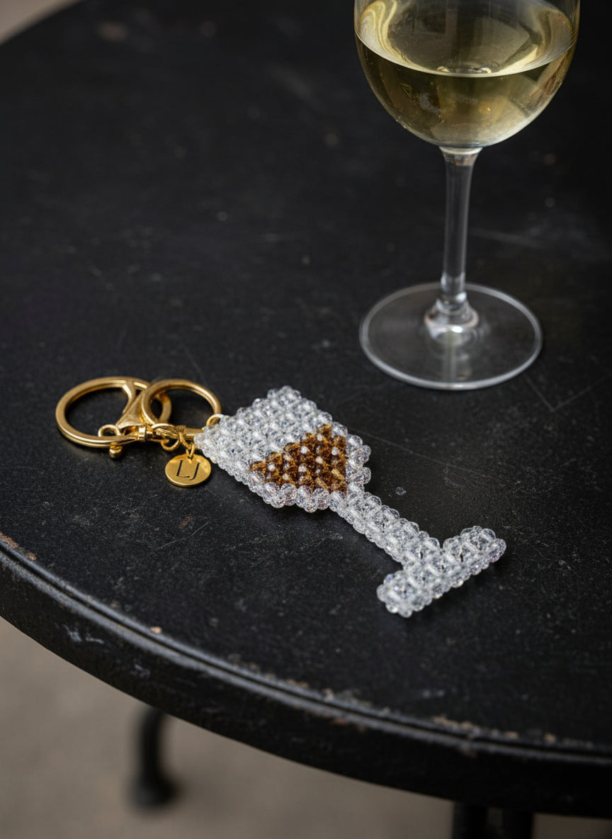 "Red or White?" Wine Glass Charm