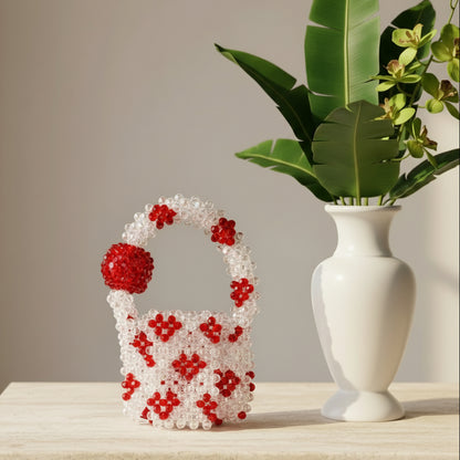 Rendezvous Crystal Beaded Mini Bag