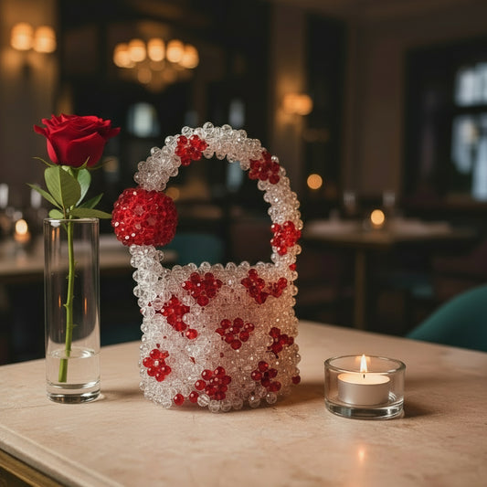 Rendezvous Crystal Beaded Mini Bag