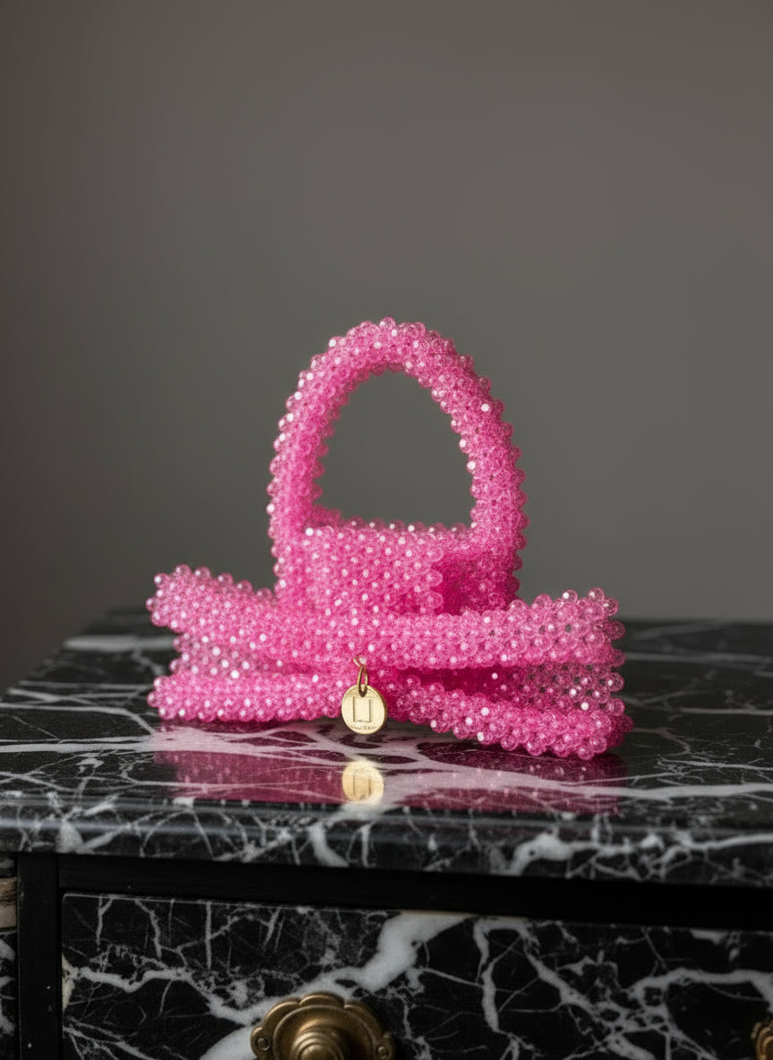 Cupid's Bow Mini Crystal Bag