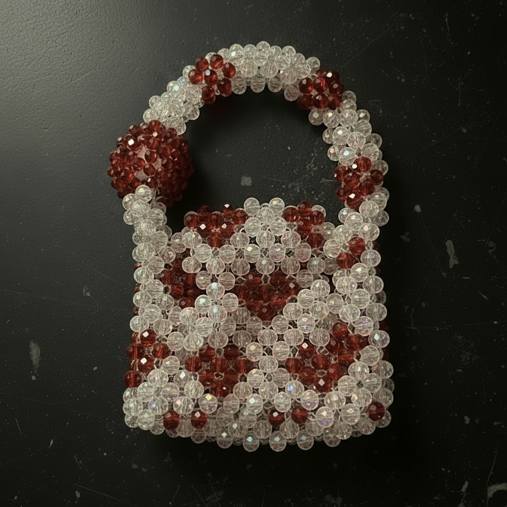 Rendezvous Crystal Beaded Mini Bag