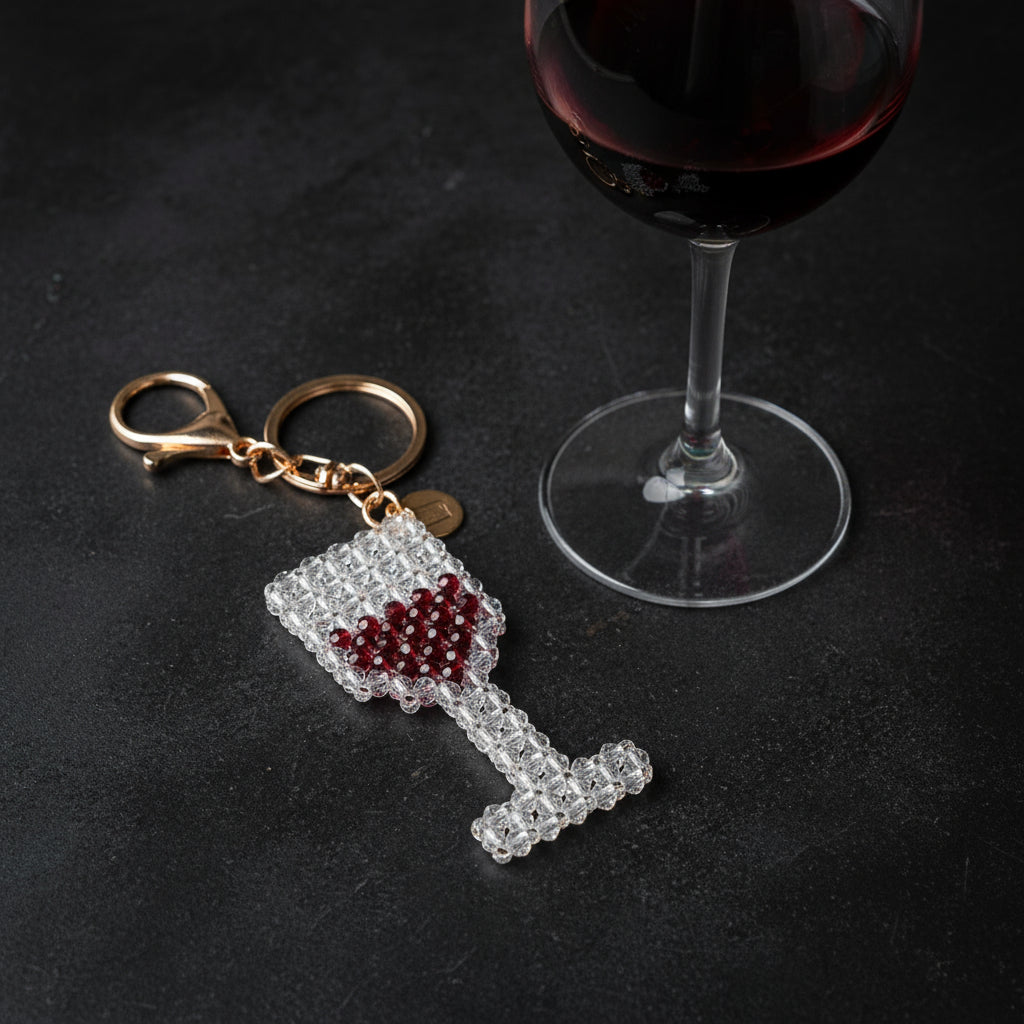 "Red or White?" Wine Glass Charm