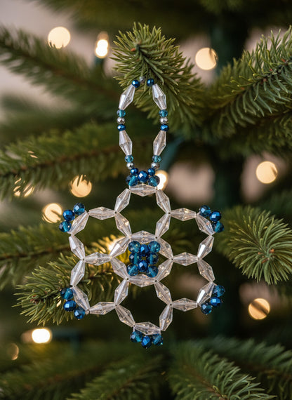 Crystal Geometry Crystal Beaded Christmas Ornament