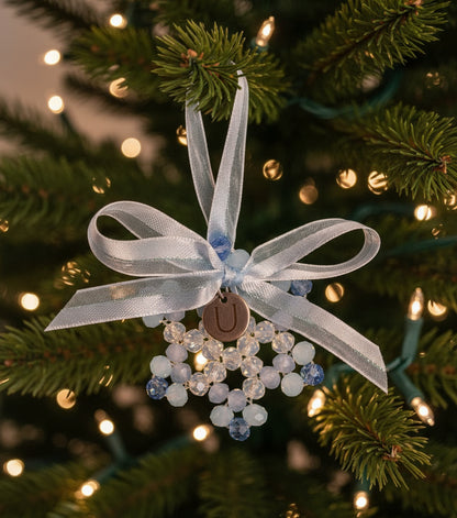 Crystal Beaded Snowflake Ornament