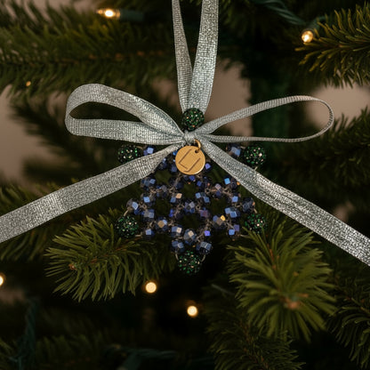Crystal Beaded Snowflake Ornament