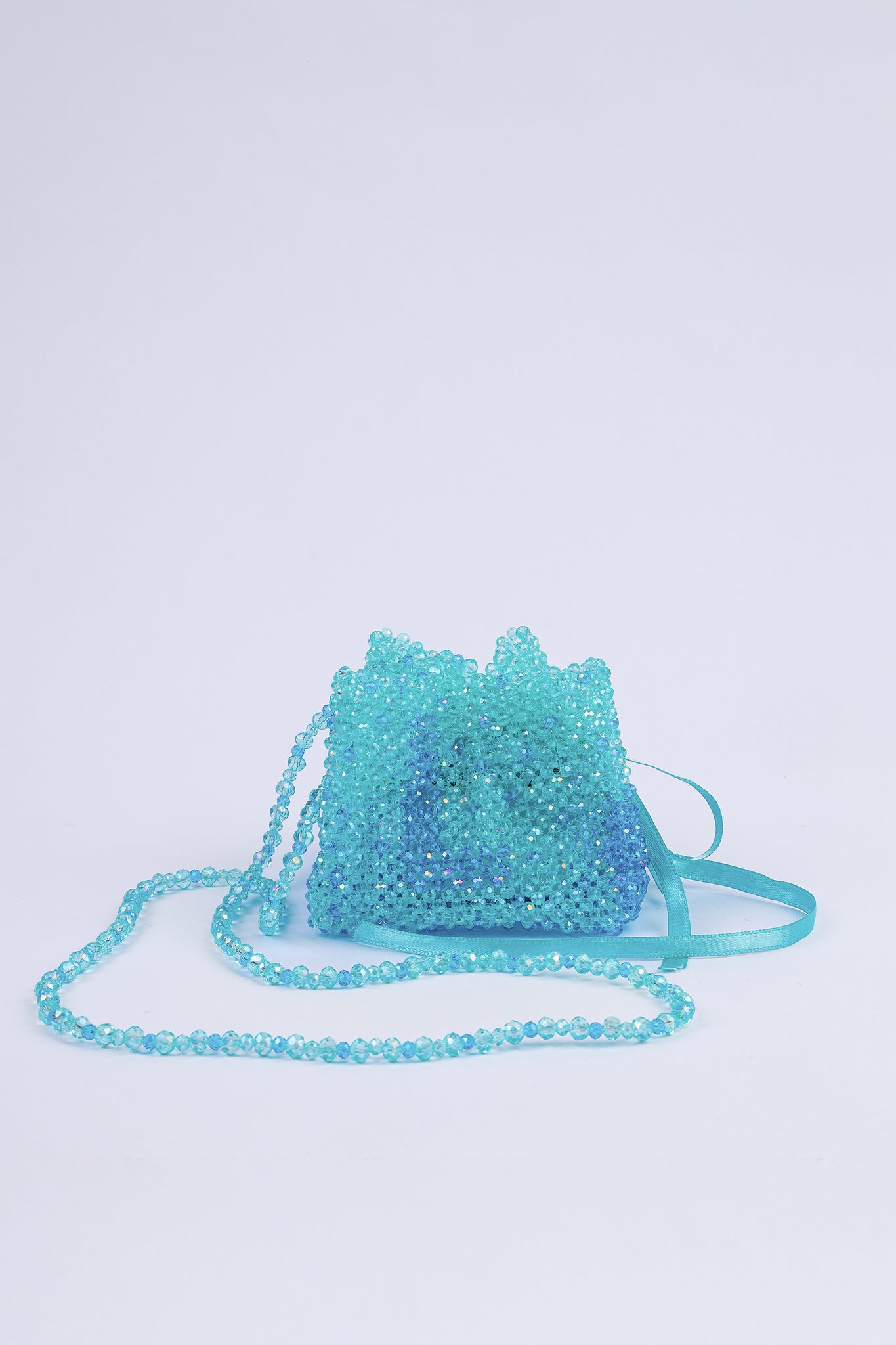 Something Blue Crystal Ring Pouch