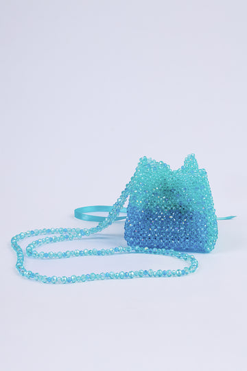 Something Blue Crystal Ring Pouch